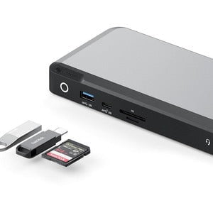Alogic DX3 Docking Station - 3 Displays Supported - HD - 3 x USB Type-A Ports - USB Type-A - USB Type-C - 1 x RJ-45 Ports - Network (RJ-45) - 3 x DisplayPorts - DisplayPort - Wired - Gigabit Ethernet IM5207599