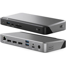 Alogic DX3 Docking Station - 3 Displays Supported - HD - 3 x USB Type-A Ports - USB Type-A - USB Type-C - 1 x RJ-45 Ports - Network (RJ-45) - 3 x DisplayPorts - DisplayPort - Wired - Gigabit Ethernet IM5207599