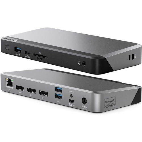 Alogic DX3 Docking Station - 3 Displays Supported - HD - 3 x USB Type-A Ports - USB Type-A - USB Type-C - 1 x RJ-45 Ports - Network (RJ-45) - 3 x DisplayPorts - DisplayPort - Wired - Gigabit Ethernet IM5207599