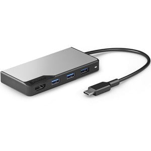 Alogic Fusion CORE Docking Station - USB Type C - 4K - 3840 x 2160 - 4 x USB Ports - 3 x USB 3.0 - USB Type-A - USB Type-C - HDMI - Space Gray IM5335987