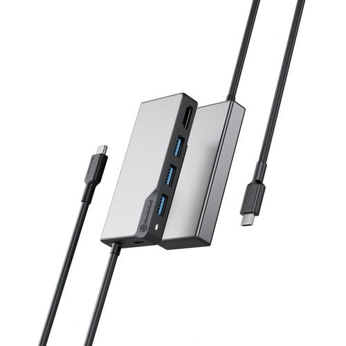 Alogic Fusion CORE Docking Station - USB Type C - 4K - 3840 x 2160 - 4 x USB Ports - 3 x USB 3.0 - USB Type-A - USB Type-C - HDMI - Space Gray IM5335987
