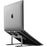 Alogic Metro Adjustable & Portable Folding Notebook Stand - Space Grey - Desk - Aluminium Alloy - Space Gray IM5176924