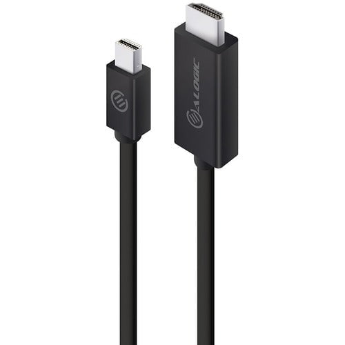 Alogic Mini DisplayPort to HDMI Cable Male to Male - Elements Series - 2m - 2 m HDMI/Mini DisplayPort A/V Cable for Monitor, Computer, Docking Station, Projector, Audio/Video Device - First End: 1 x HDMI Digital Audio/Video - Male - Second End: 1 x Mini D IM4504912