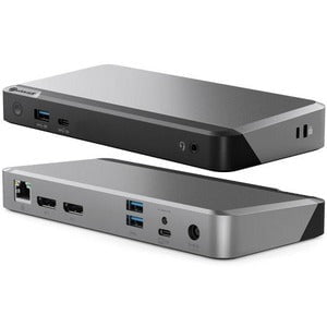 Alogic MX2 Docking Station - 2 Displays Supported - 4K, 5K - 3840 x 2160 - 4 x USB Ports - 3 x USB Type-A Ports - USB Type-A - USB Type-C - 1 x RJ-45 Ports - Network (RJ-45) - DisplayPort - Wired IM5207600