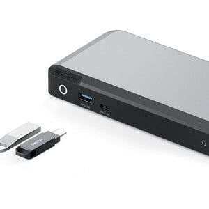 Alogic MX2 Docking Station - 2 Displays Supported - 4K, 5K - 3840 x 2160 - 4 x USB Ports - 3 x USB Type-A Ports - USB Type-A - USB Type-C - 1 x RJ-45 Ports - Network (RJ-45) - DisplayPort - Wired IM5207600