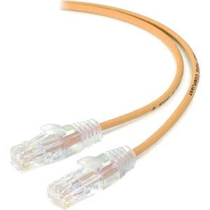 Alogic Orange Ultra Slim Cat6 Network Cable, UTP, 28AWG - Series Alpha - 2m - 2 m Category 6 Network Cable for Network Device - First End: 1 x RJ-45 Network - Male - Second End: 1 x RJ-45 Network - Male - Patch Cable - Gold Plated Connector - 28 AWG - Ora IM4504887