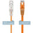 Alogic Orange Ultra Slim Cat6 Network Cable, UTP, 28AWG - Series Alpha - 2m - 2 m Category 6 Network Cable for Network Device - First End: 1 x RJ-45 Network - Male - Second End: 1 x RJ-45 Network - Male - Patch Cable - Gold Plated Connector - 28 AWG - Ora IM4504887