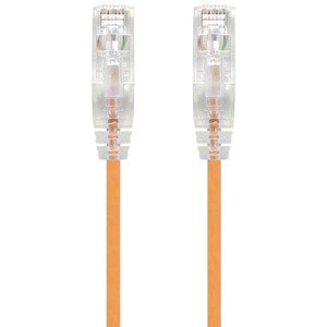 Alogic Orange Ultra Slim Cat6 Network Cable, UTP, 28AWG - Series Alpha - 2m - 2 m Category 6 Network Cable for Network Device - First End: 1 x RJ-45 Network - Male - Second End: 1 x RJ-45 Network - Male - Patch Cable - Gold Plated Connector - 28 AWG - Ora IM4504887