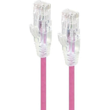 Alogic Pink Ultra Slim Cat6 Network Cable, UTP, 28AWG - Series Alpha - 1.5m - 1.50 m Category 6 Network Cable for Network Device - First End: 1 x RJ-45 Network - Male - Second End: 1 x RJ-45 Network - Male - Patch Cable - Gold Plated Connector - LSZH - 28 IM5557374
