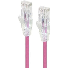 Alogic Pink Ultra Slim Cat6 Network Cable, UTP, 28AWG - Series Alpha - 2m - 2 m Category 6 Network Cable for Network Device - First End: 1 x RJ-45 Network - Male - Second End: 1 x RJ-45 Network - Male - Patch Cable - Gold Plated Connector - LSZH - 28 AWG IM5557263