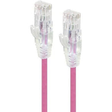 Alogic Pink Ultra Slim Cat6 Network Cable, UTP, 28AWG - Series Alpha - 3m - 3 m Category 6 Network Cable for Network Device - First End: 1 x RJ-45 Network - Male - Second End: 1 x RJ-45 Network - Male - Patch Cable - Gold Plated Connector - LSZH - 28 AWG IM5557361