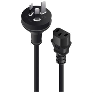 Alogic Standard Power Cord - For Computer - 250 V AC10 A - Black - 2 m Cord Length - Australia IM4274769