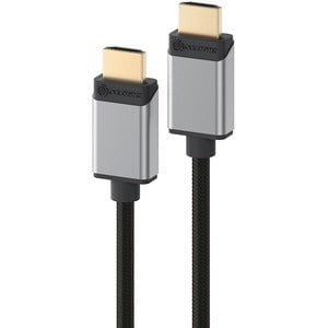 Alogic Super Ultra 8K HDMI to HDMI Cable - Male to Male - Space Grey - 1m - 1 m HDMI A/V Cable for Audio/Video Device, Computer, Gaming Console, Blu-ray Player, Hi-Fi System, TV, Monitor, Projector, Video Wall, Chromebook - First End: 1 x HDMI 2.1 Digital IM5080395