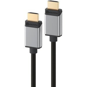 Alogic Super Ultra 8K HDMI to HDMI Cable - Male to Male - Space Grey - 1m - 1 m HDMI A/V Cable for Audio/Video Device, Computer, Gaming Console, Blu-ray Player, Hi-Fi System, TV, Monitor, Projector, Video Wall, Chromebook - First End: 1 x HDMI 2.1 Digital IM5080395