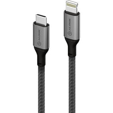 Alogic Super Ultra USB-C to Lightning Cable - 1.5m - Space Grey - 1.50 m Lightning/USB Data Transfer Cable for iPad, iPhone, iPod - First End: 1 x USB Type C - Male - Second End: 1 x Lightning - Male - MFI - Space Gray - 1 IM4442303
