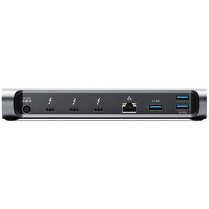 Alogic Thunderbolt 4 BLAZE Docking Station - 2 Displays Supported - 4K - 3840 x 2160 - 1 x USB 2.0 - 4 x USB Type-A Ports - USB Type-A - 3 x USB Type-C Ports - USB Type-C - 1 x RJ-45 Ports - Network (RJ-45) - Thunderbolt - Wired - Gigabit Ethernet - macOS IM5395797
