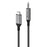 Alogic Ultra 1.5m USB-C (Male) to 3.5mm Audio (Male) Cable - 1.50 m Mini-phone/USB Audio Cable for Speaker, Tablet, Mobile Phone, Notebook, Audio Device, Amplifier - First End: 1 x USB Type C - Male - Second End: 1 x Mini-phone Audio - Male - Black, Space IM4274870