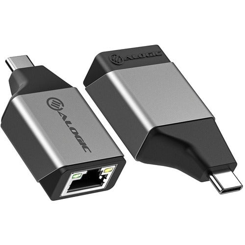 Alogic Ultra Mini USB-C to RJ45 Gigabit Ethernet Adapter - 1 Pack - 1 x Type C USB 3.2 (Gen 1) USB Male - 1 x RJ-45 Network Female - Space Gray IM5026792