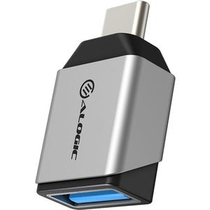 Alogic Ultra Mini USB-C to USB-A Adapter -Space Grey - 1 Pack - 1 x Type A USB 3.1 (Gen 1) USB Female - 1 x Type C USB 3.1 (Gen 1) USB Male - Space Gray IM5191274