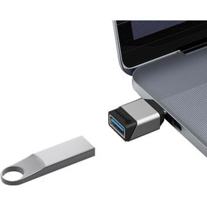 Alogic Ultra Mini USB-C to USB-A Adapter -Space Grey - 1 Pack - 1 x Type A USB 3.1 (Gen 1) USB Female - 1 x Type C USB 3.1 (Gen 1) USB Male - Space Gray IM5191274