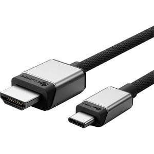 Alogic Ultra USB-C to HDMI with 100W PD Cable - Male to Male - 1m - 1 m HDMI/USB-C A/V Cable for Notebook, Computer, Monitor, TV, Projector, MAC, Chromebook, iPad - First End: 1 x USB Type C - Male, 1 x USB Type C Power - Female - Second End: 1 x HDMI 2.0 IM5335989
