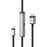 Alogic Ultra USB-C to HDMI with 100W PD Cable - Male to Male - 2m - 2 m HDMI/USB-C A/V Cable for Notebook, Computer, Monitor, TV, Projector, MAC, Chromebook, iPad - First End: 1 x USB Type C - Male, 1 x USB Type C Power - Female - Second End: 1 x HDMI 2.0 IM5335990