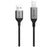 Alogic Ultra USB2.0 USB-A (Male) To USB-B (Male) Cable - Space Grey - 2m - 2 m USB Data Transfer Cable for Peripheral Device, Scanner, Hard Drive, Printer, Docking Station, Computer - First End: 1 x USB 2.0 Type A - Male - Second End: 1 x USB 2.0 Type B - IM4503104