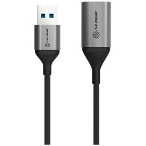 Alogic Ultra USB3.0 USB-A (Male) to USB-A (Female) Extension Cable - Space Grey - 2m - 2 m USB Data Transfer Cable for Peripheral Device, Mouse, Keyboard, Hard Drive, USB Hub, Computer - First End: 1 x USB 3.0 Type A - Male - Second End: 1 x USB 3.0 Type IM4503107