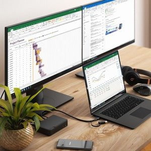 Alogic Universal Twin HD USB-C Docking Station - for Notebook - USB Type C - 2 Displays Supported - Full HD - 1920 x 1080 - 5 x USB Ports - 4 x USB 3.0 - USB Type-A - USB Type-C - Network (RJ-45) - HDMI - Wired - Gigabit Ethernet - macOS, Windows IM4940216