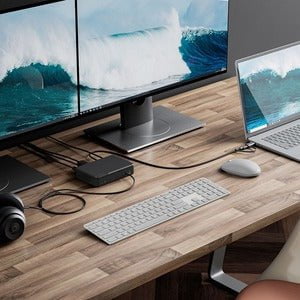 Alogic Universal Twin HD USB-C Docking Station - for Notebook - USB Type C - 2 Displays Supported - Full HD - 1920 x 1080 - 5 x USB Ports - 4 x USB 3.0 - USB Type-A - USB Type-C - Network (RJ-45) - HDMI - Wired - Gigabit Ethernet - macOS, Windows IM4940216