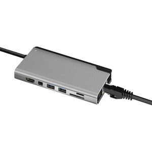 Alogic USB-C Dock PLUS with Power Delivery - Ultra Series - Space Grey - 4K - 3840 x 2160, 1920 x 1080 - 2 x USB 3.0 - USB Type-A - USB Type-C - 1 x RJ-45 Ports - Network (RJ-45) - HDMI - Mini DisplayPort - Wired - Gigabit Ethernet IM4503114