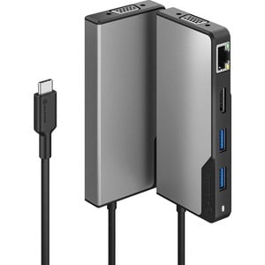 Alogic USB-C Fusion MAX 6-in-1 Hub V2 - for TV/Monitor/Projector/Notebook/Smartphone/Tablet/Desktop PC - 100 W - USB Type C - 4K - 3840 x 2160 - 3 x USB Ports - 2 x USB Type-A Ports - USB Type-A - 1 x USB Type-C Ports - USB Type-C - Network (RJ-45) - HDMI IM5335988