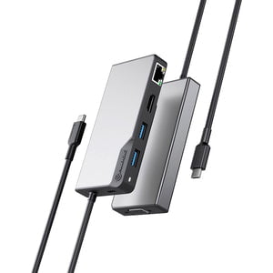 Alogic USB-C Fusion MAX 6-in-1 Hub V2 - for TV/Monitor/Projector/Notebook/Smartphone/Tablet/Desktop PC - 100 W - USB Type C - 4K - 3840 x 2160 - 3 x USB Ports - 2 x USB Type-A Ports - USB Type-A - 1 x USB Type-C Ports - USB Type-C - Network (RJ-45) - HDMI IM5335988