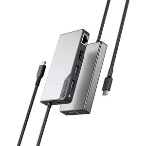 Alogic USB-C Fusion MAX 6-in-1 Hub V2 - for TV/Monitor/Projector/Notebook/Smartphone/Tablet/Desktop PC - 100 W - USB Type C - 4K - 3840 x 2160 - 3 x USB Ports - 2 x USB Type-A Ports - USB Type-A - 1 x USB Type-C Ports - USB Type-C - Network (RJ-45) - HDMI IM5335988