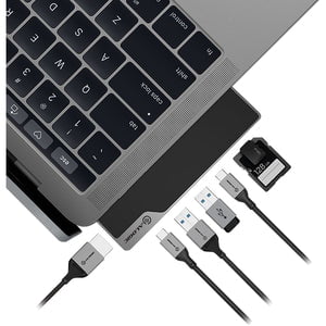Alogic USB-C MacBook Dock Nano Gen 2 - Space Grey - for Notebook - 100 W - USB Type C - 4 x USB Ports - 2 x USB 3.0 - USB Type-C - HDMI - Wired IM4442325
