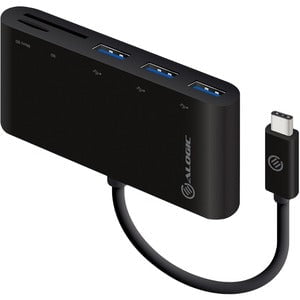 Alogic USB-C MultiPort Adapter with Card Reader/3 x USB 3.0 Hub - USB Type C - External - 3 USB Port(s) - 3 USB 3.0 Port(s) IM4274850
