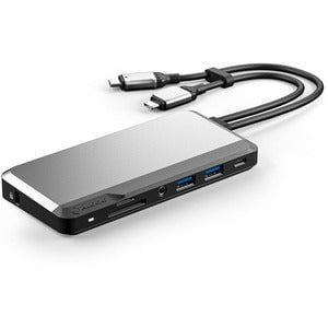 Alogic USB-C Super Dock - 10-in-1 with Dual Display 4K 60Hz Support - SPACE GREY - for Notebook/Tablet PC - 100 W - USB Type C - 4 x USB Ports - USB Type-C - Network (RJ-45) - HDMI - Wired IM5080398