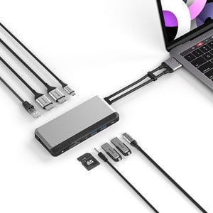 Alogic USB-C Super Dock - 10-in-1 with Dual Display 4K 60Hz Support - SPACE GREY - for Notebook/Tablet PC - 100 W - USB Type C - 4 x USB Ports - USB Type-C - Network (RJ-45) - HDMI - Wired IM5080398