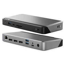 Alogic USB-C Triple 4K Docking Station, PD 100w, 3x DisplayPort, 1x USB-C, 3x USB-A, 1x 3.5mm Audio, 1x Ethernet, 1x SD Card Reader NN84491