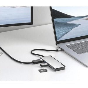 Alogic USB-C Ultra Dock UNI Gen 2 - for Notebook/Tablet/Smartphone - Memory Card Reader - SD - 100 W - USB Type C - 4K - 3840 x 2160 - 2 x USB Type-A Ports - USB Type-A - USB Type-C - HDMI - Space Gray - Wired - macOS, Windows, ChromeOS IM5335992