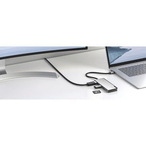 Alogic USB-C Ultra Dock UNI Gen 2 - for Notebook/Tablet/Smartphone - Memory Card Reader - SD - 100 W - USB Type C - 4K - 3840 x 2160 - 2 x USB Type-A Ports - USB Type-A - USB Type-C - HDMI - Space Gray - Wired - macOS, Windows, ChromeOS IM5335992