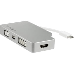 ALUMINUM TRAVEL A/V ADAPTER: 4-IN-1 USB-C TO VGA DVI HDMI OR MDP - 4K IM3310235
