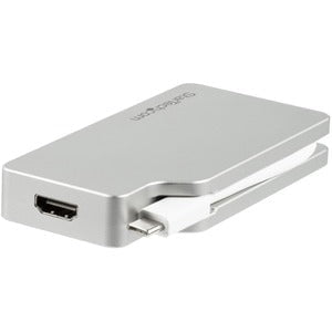 ALUMINUM TRAVEL A/V ADAPTER: 4-IN-1 USB-C TO VGA DVI HDMI OR MDP - 4K IM3310235