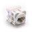 AMDEX Cat6 RJ45 Jack for AMDEX Face Plates. White Recommend for use with RJ45 plugs only. T568A Wiring Only. CDFP-C6-005