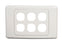 AMDEX Six Port RJ45 Face Plates. AMDEX style. CDFP-6PV2