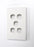 AMDEX Switch Plate ONLY. 5 Gang WPC Series Wall Face Full Cover Plate. (Accepts Clipsal Style Mechs) CDFP-5PV3