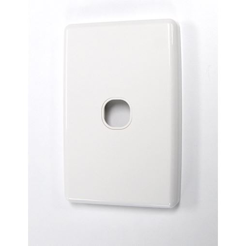 AMDEX Switch Plate ONLY. Single. WPC Series Wall Face Full Cover Plate. (Accepts Clipsal Style Mechs) CDFP-1PV3