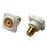 AMDEX White RCA to F Connector. Gold Plated CDFP-RCAF-WH