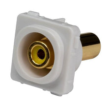 AMDEX Yellow RCA to RCA Jack. Gold Plated CDFP-RCA-YE