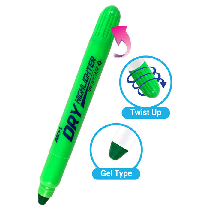 Amos Dry Highlighter Fluoro Green CX200034